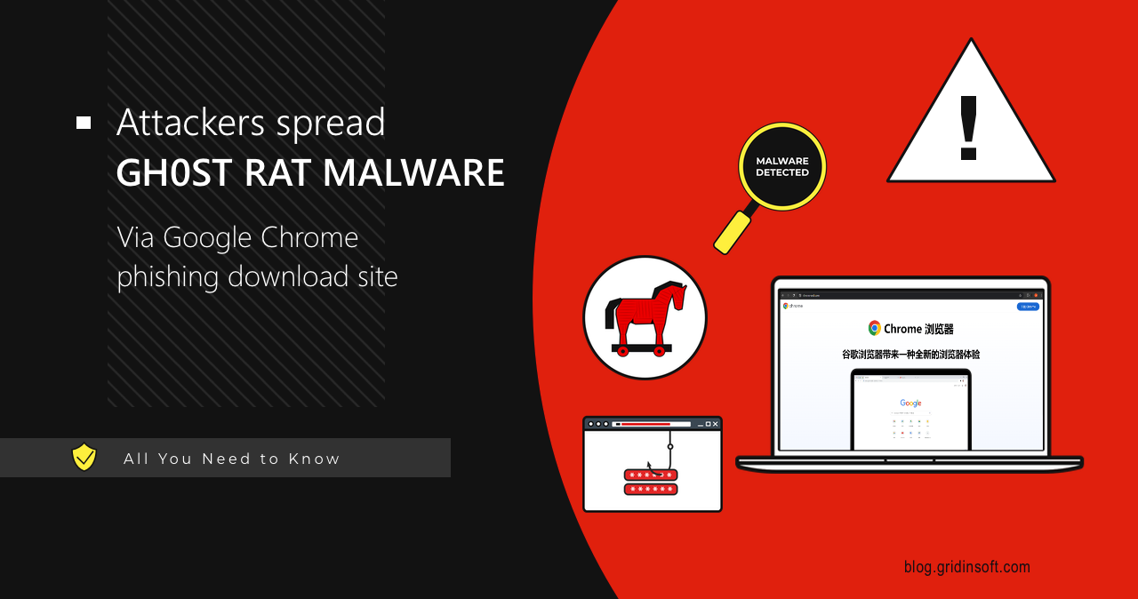 Gh0st RAT Trojan Targets Chinese Windows Users via Fake Chrome Site