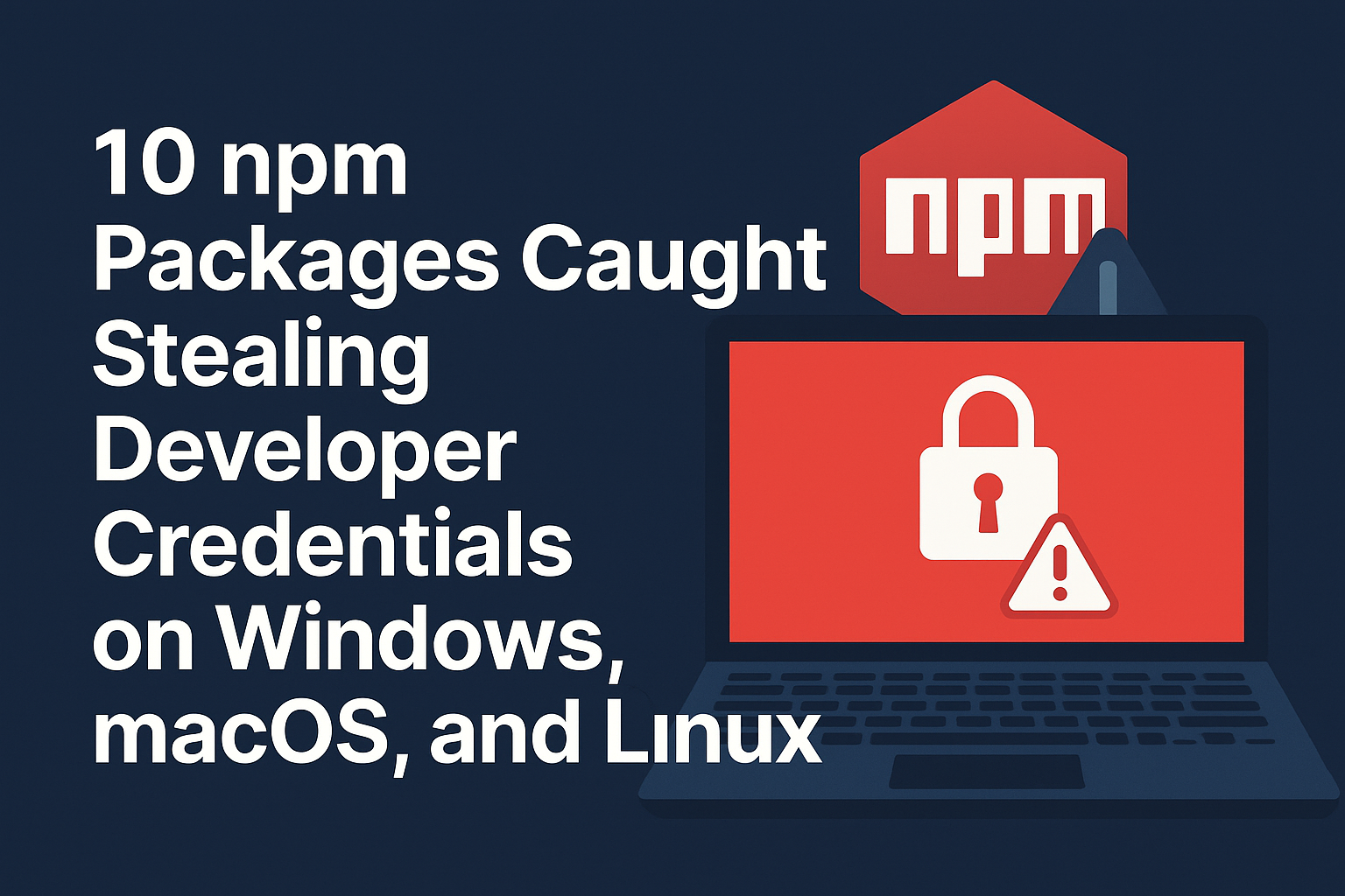 10 npm Packages Caught Stealing Developer Credentials on Windows, macOS, and Linux