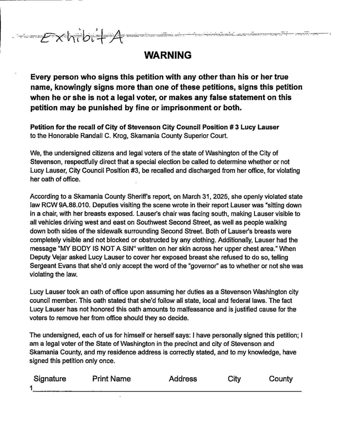 A conflict of interest pauses the criminal case against Stevenson council member, but recall petition no. 2 gets a green light