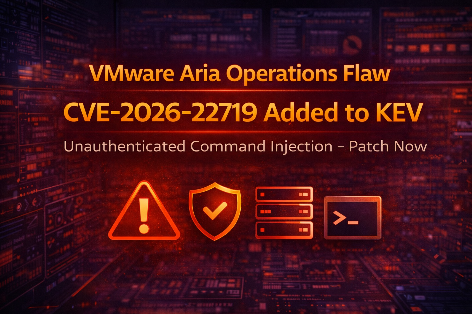 CISA Adds Actively Exploited VMware Aria Operations Flaw CVE-2026-22719 to KEV Catalog