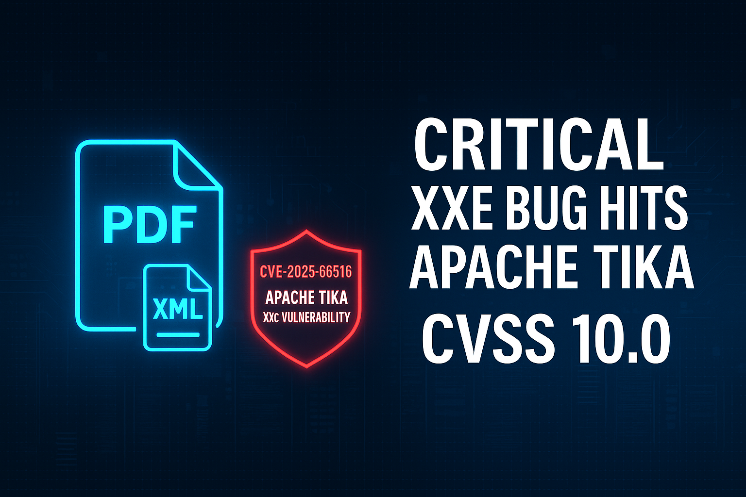 Critical XXE Bug CVE-2025-66516 (CVSS 10.0) Hits Apache Tika, Requires Urgent Patch