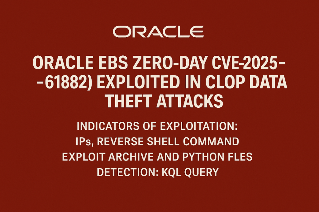 Oracle Rushes Patch for CVE-2025-61882 After Cl0p Exploited It in Data Theft Attacks