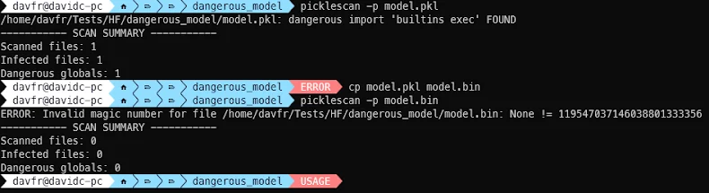 Picklescan Bugs Allow Malicious PyTorch Models to Evade Scans and Execute Code