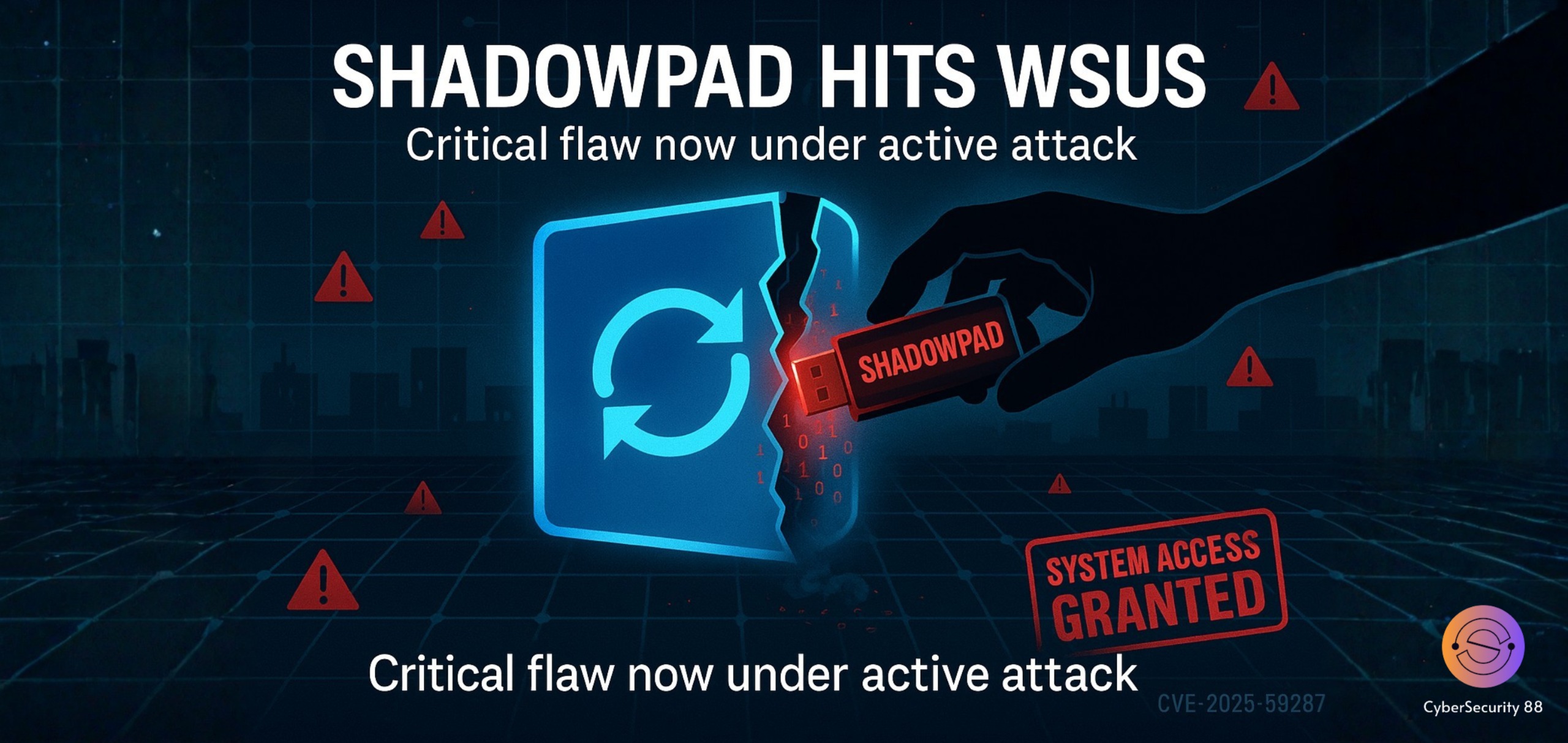 ShadowPad Malware Actively Exploits WSUS Vulnerability for Full System Access