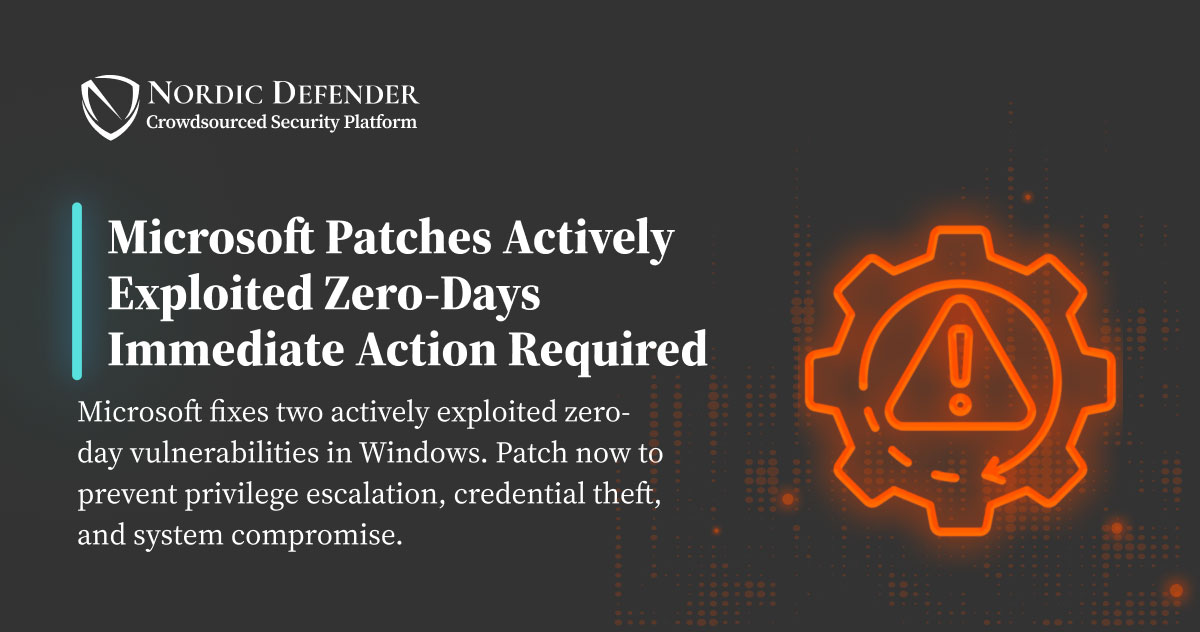 Three Microsoft Defender Zero-Days Actively Exploited; Two Still Unpatched