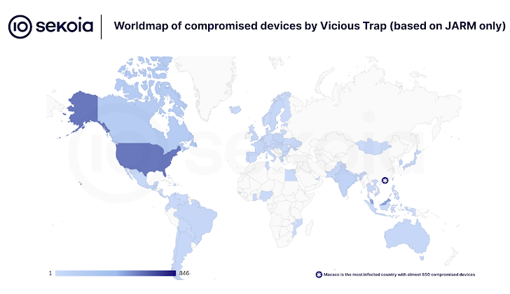 ViciousTrap Uses Cisco Flaw to Build Global Honeypot from 5,300 Compromised Devices
